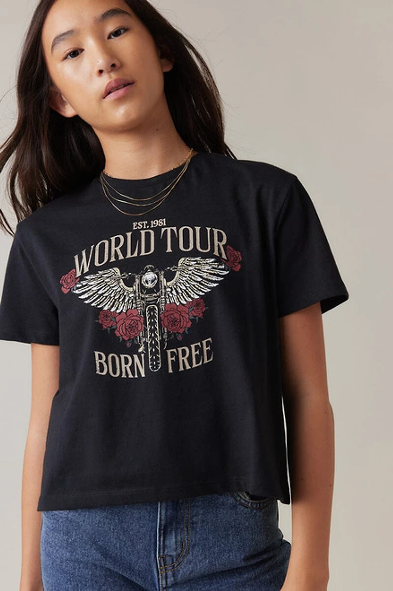 Hello Franki World Tour Graphic Tee for girls