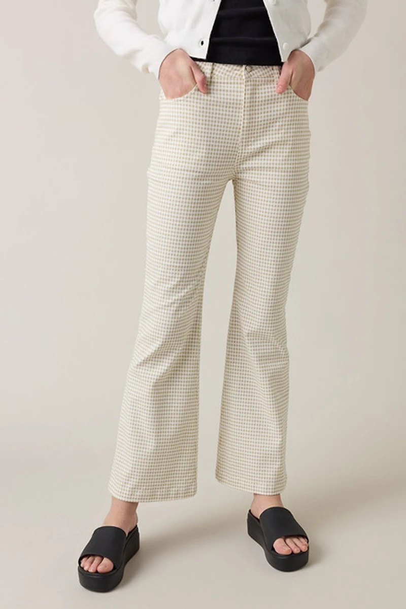 Hello Franki Gingham Flare Pant for girls