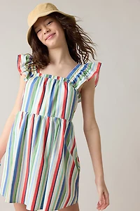 Hello Franki Flutter Sleeve Tiered Tank Dress for girls