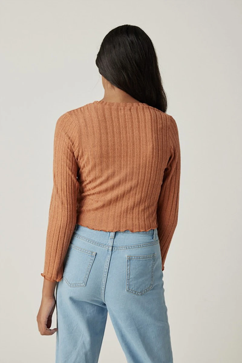 Hello Franki Hacci Crew Neck Top for girls
