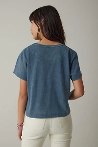 Hello Franki Olivia Short Sleeve Slub T-Shirt for girls