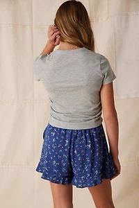 Hello Franki Short Sleeve Cinched Side T-Shirt for girls