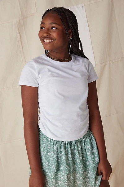 Hello Franki Short Sleeve Cinched Side T-Shirt for girls