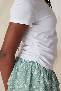 Hello Franki Short Sleeve Cinched Side T-Shirt for girls