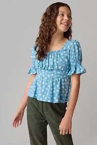 Hello Franki Emma Empire Floral Top for girls
