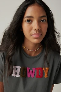 Hello Franki Fuzzy Howdy Tee for girls