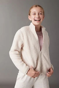 Hello Franki Sherpa Zip Front Jacket for girls