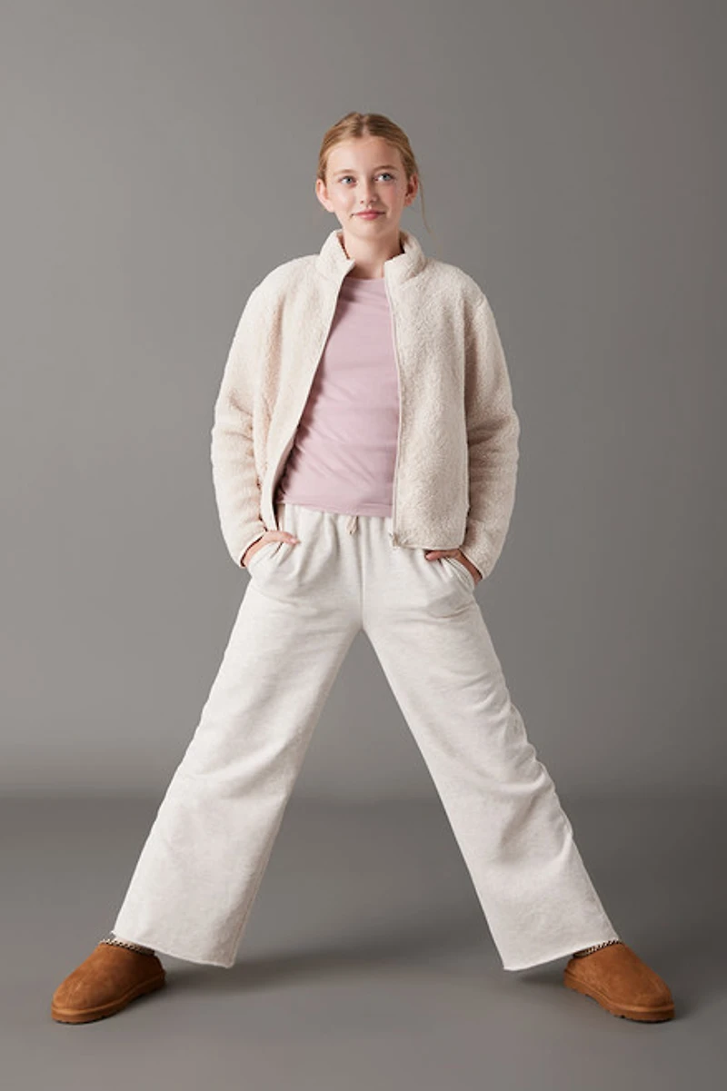 Hello Franki Sherpa Zip Front Jacket for girls