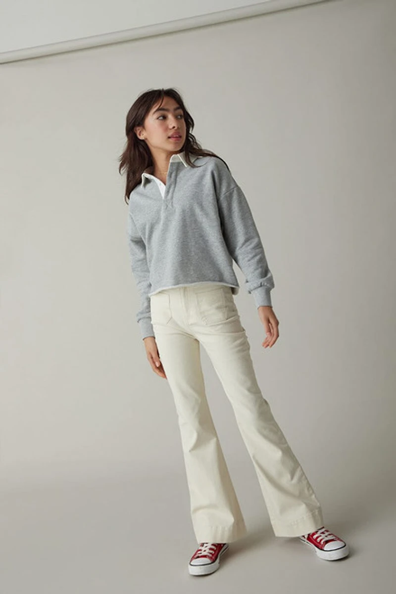 Hello Franki Cutoff French Terry Sweatshirt for girls