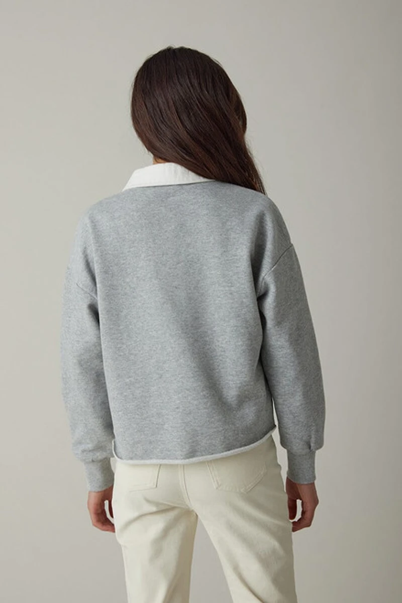 Hello Franki Cutoff French Terry Sweatshirt for girls