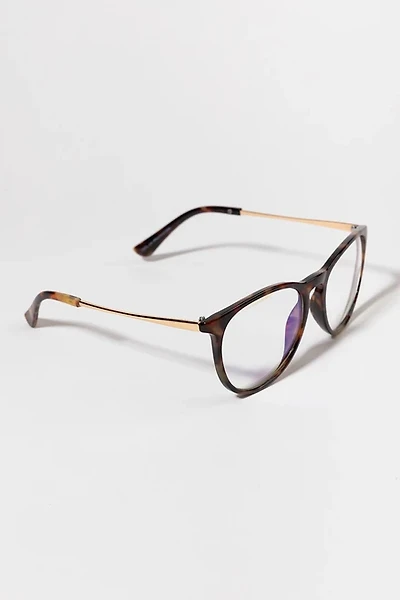 Kelsey Tortoise Round Blue Light Glasses