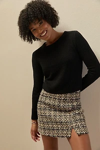 Jasmine Long Sleeve Ribbed Pullover Sweater