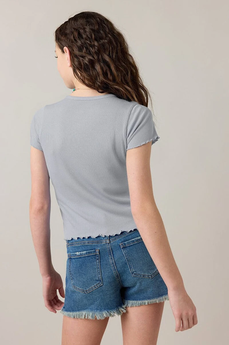 Hello Franki Everly Lettuce Edge  T-Shirt for girls