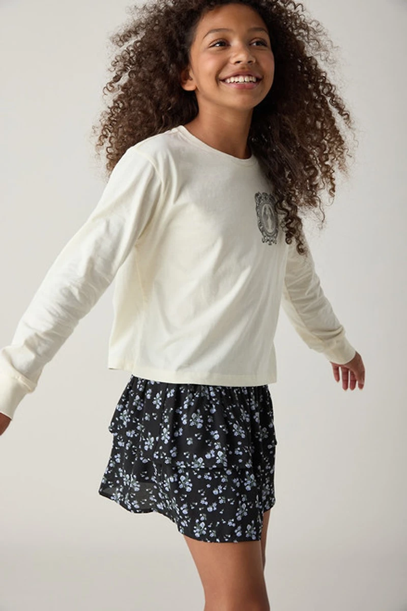 Hello Franki Mira Smocked Ruffle Skort for Girls