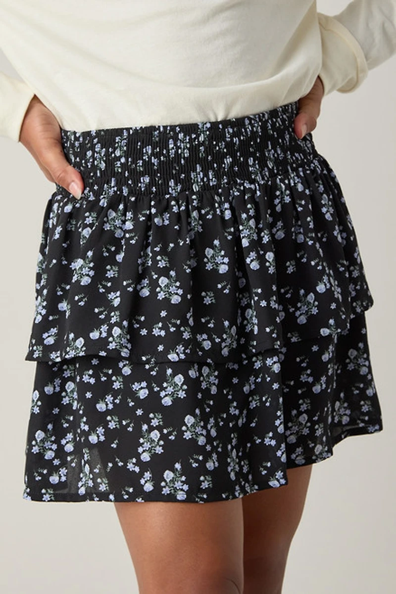Hello Franki Mira Smocked Ruffle Skort for Girls
