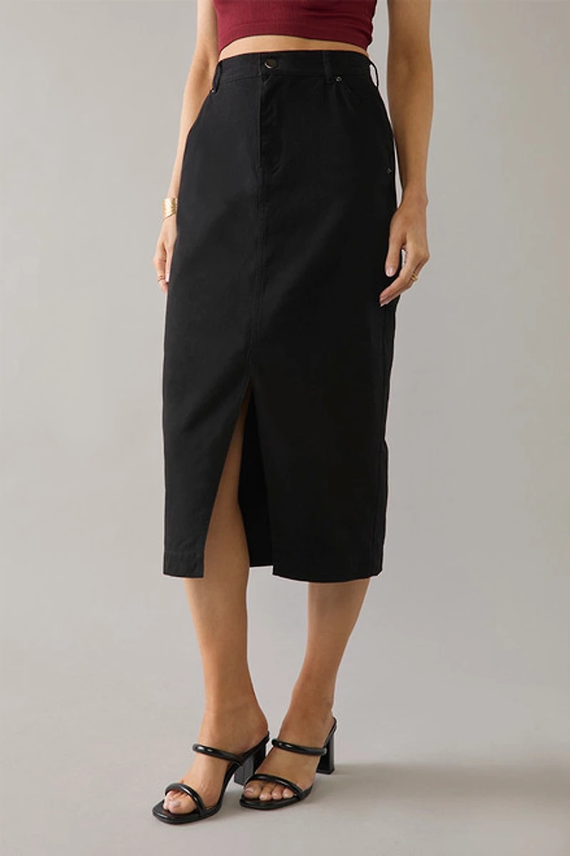 Lori Twill Midi Skirt