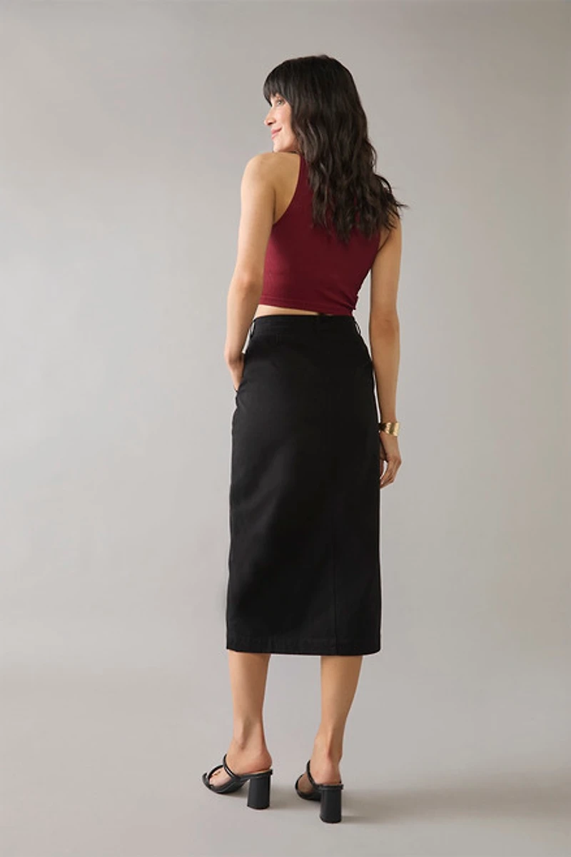Lori Twill Midi Skirt