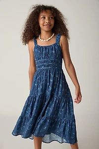 Hello Franki Floral Empire Waist Midi Dress for girls