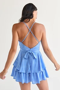 Sharlene Textured Tiered Romper