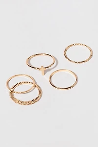 Scarlet Basic Cross Ring Set