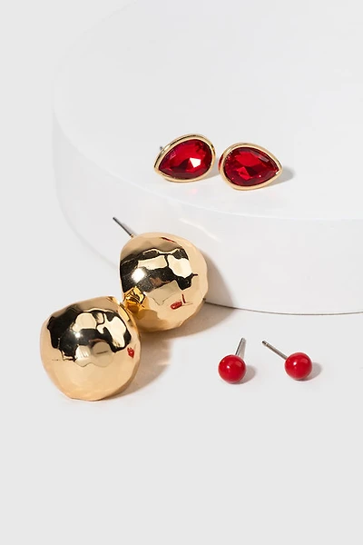 Jane Mixed Style Luxury Stud Earring Set