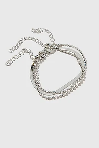 Terrie Snake Coin Stainless Steel Bracelet Set