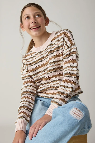 Hello Franki Multi Striped Sweater for Girls
