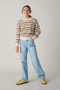 Hello Franki Multi Striped Sweater for Girls