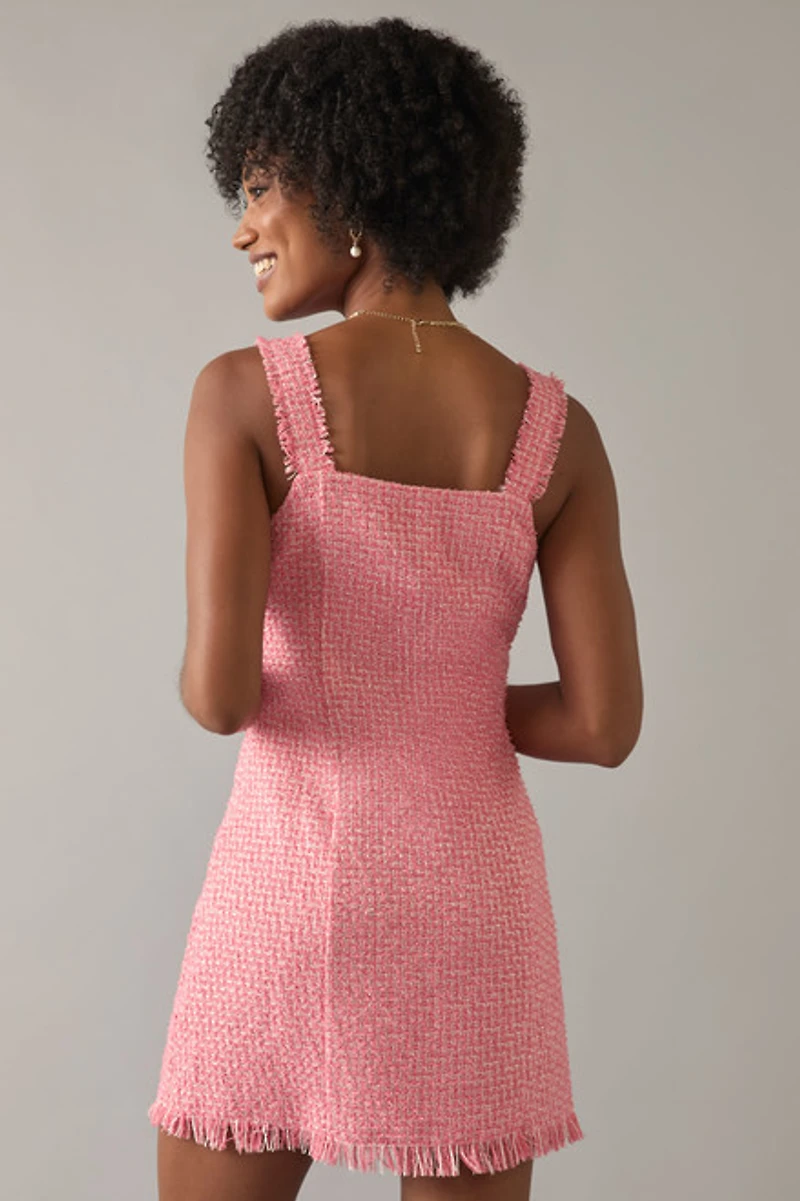 Nikki Tweed Shift Mini Dress