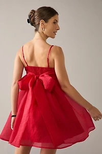 Roxie Bow Back Babydoll Mini Dress
