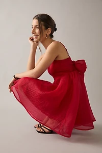 Roxie Bow Back Babydoll Mini Dress