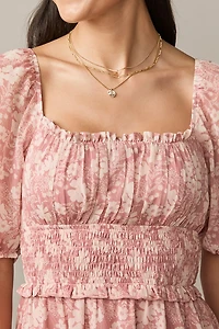 Nina Floral Waisted Emma Mini Dress