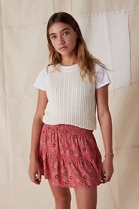 Hello Franki Smocked Tiered Skort for girls
