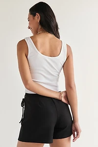 Tara Henley Rib Knit Tank Top