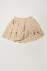 Hello Franki Mira Smock Gauze Tiered Skort for girls