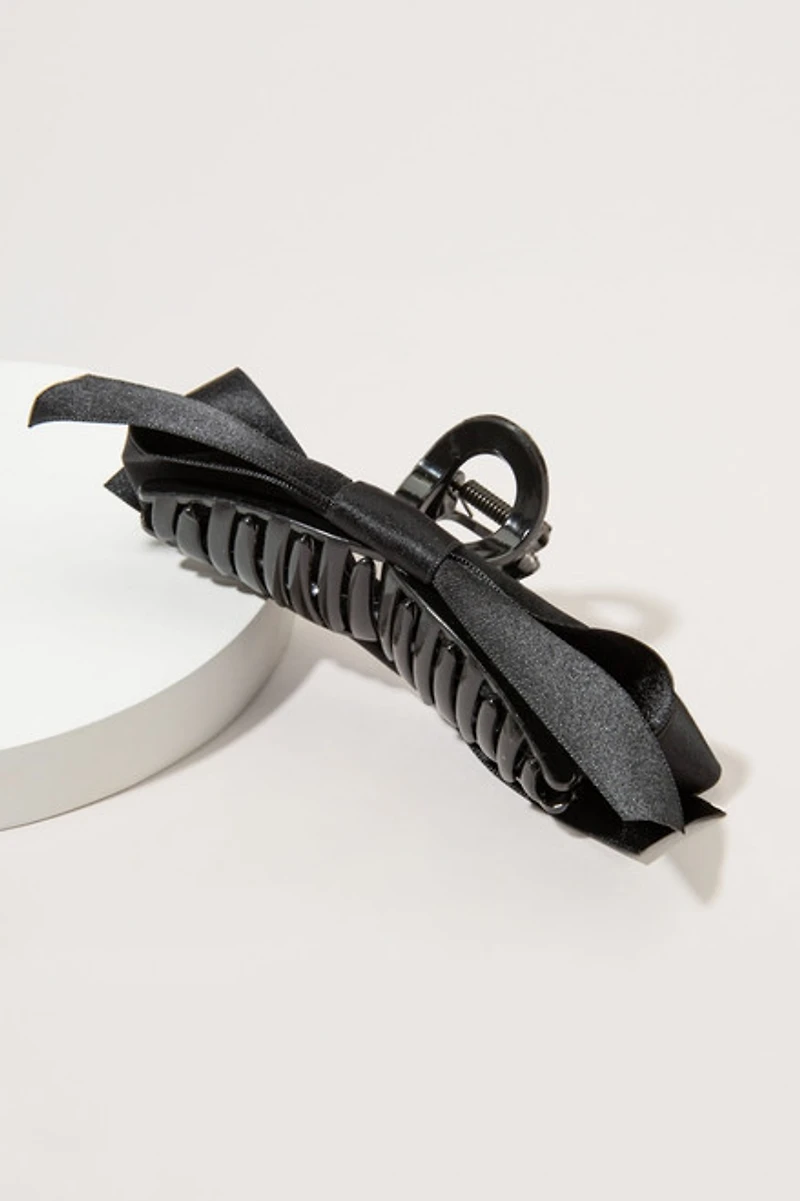 Felicity Fabric Bow Large Side Hair Claw