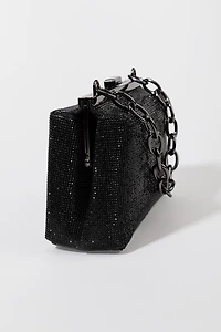 Stella Rhinestone Chain Strap Clutch Handbag