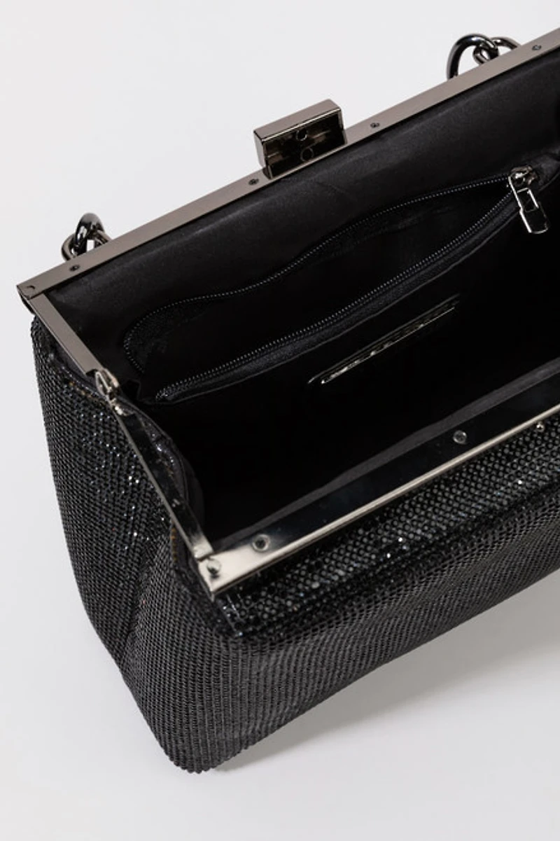 Stella Rhinestone Chain Strap Clutch Handbag