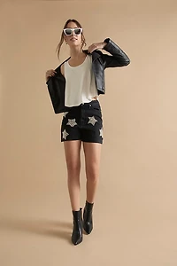 Gail Star Embellished Denim Shorts