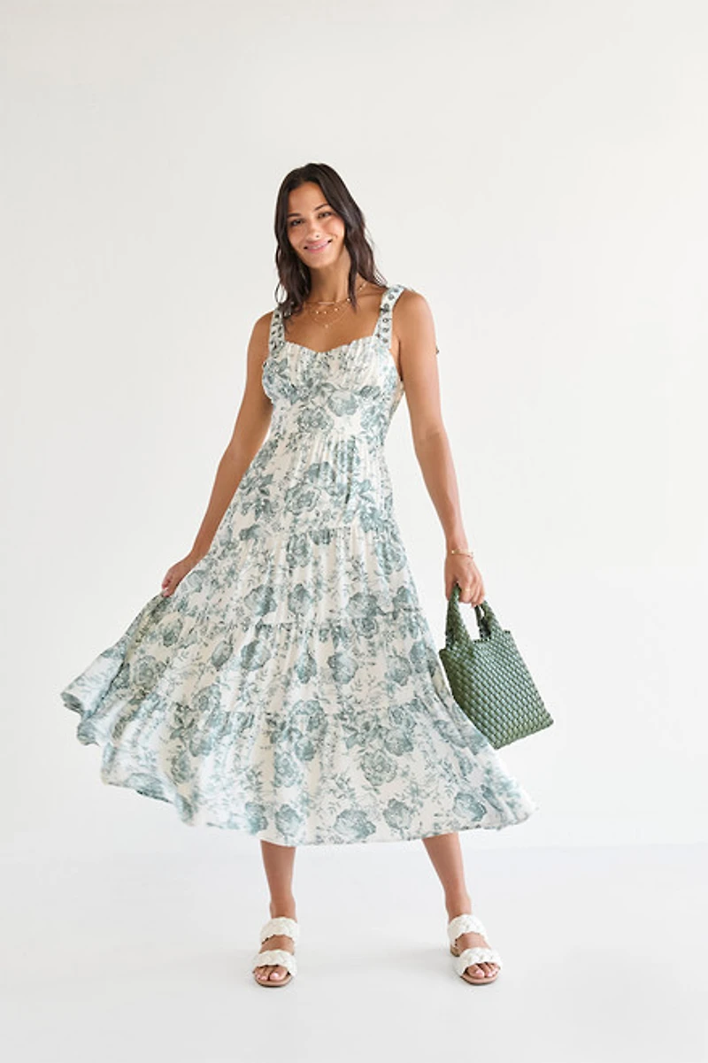 Martina Floral Midi Dress
