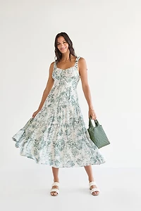 Martina Floral Midi Dress