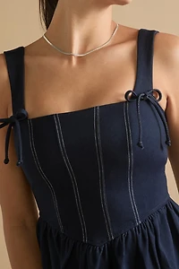 Diandra Denim Fit And Flare Mini Dress
