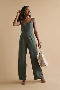 Layla Sweetheart Neckline Bow Back Jumpsuit