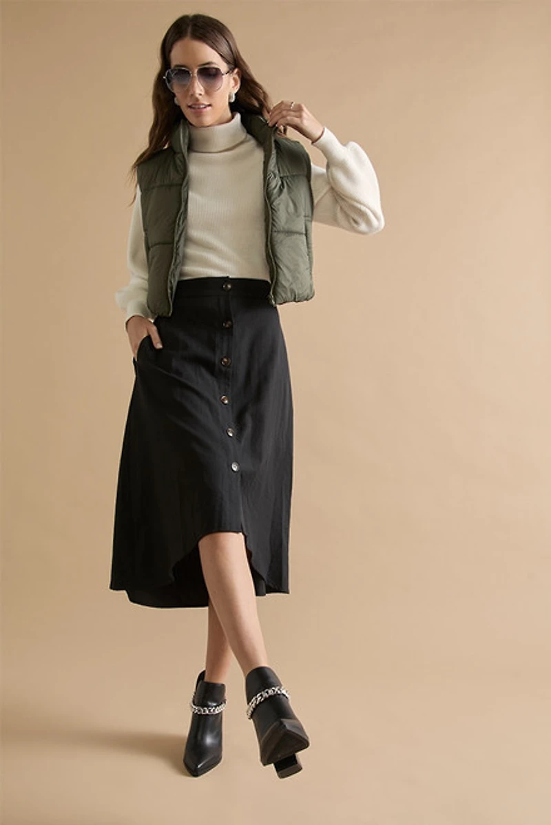Lea Nylon Puffer Vest