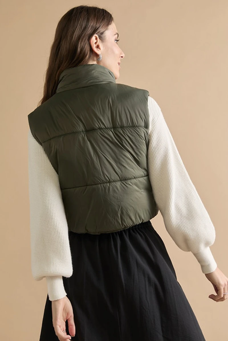 Lea Nylon Puffer Vest