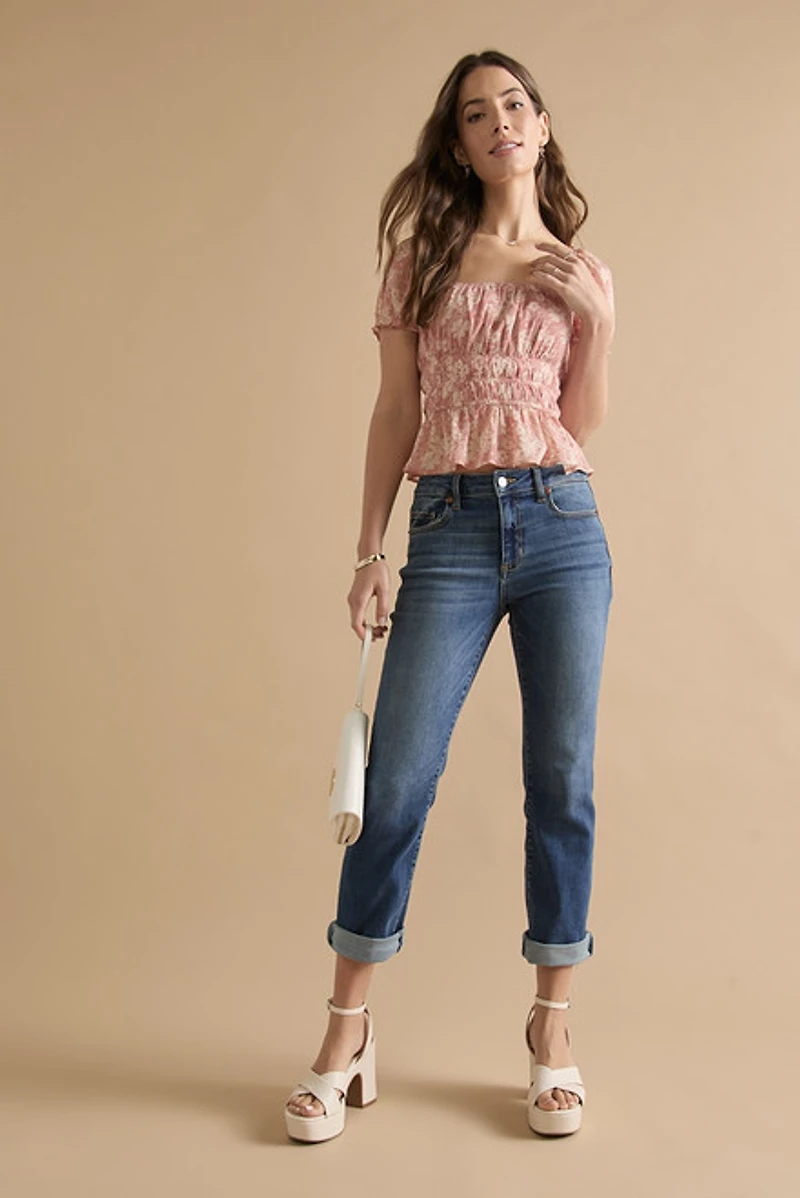 Nella Floral Puff Sleeve Emma Blouse Top