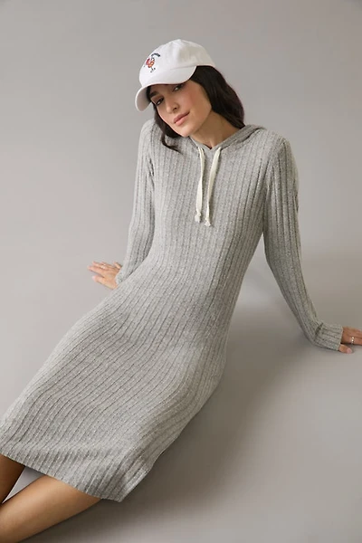 Delaney Knit Hooded Midi Dress