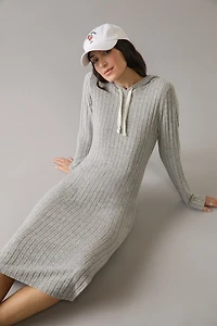 Delaney Knit Hooded Midi Dress