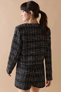 Hailie Cropped Tweed Blazer