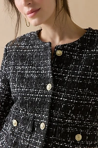 Hailie Cropped Tweed Blazer